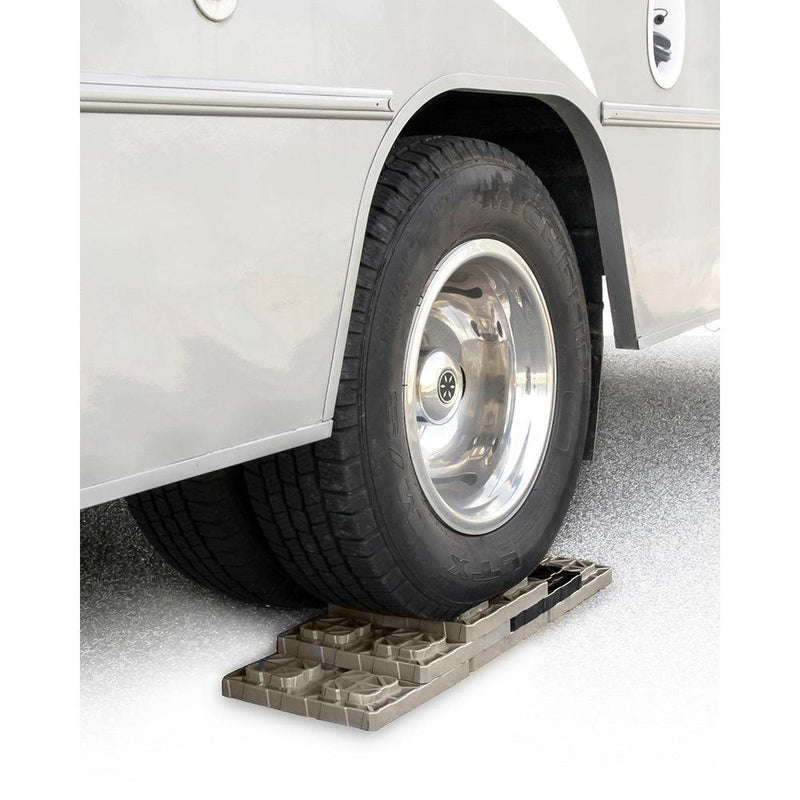 Camco FasTen Leveling Blocks w/T-Handle - 2x2 - Brown *10-Pack [44521] - Wholesaler Elite LLC