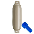 Polyform G-1 Twin Eye Fender 3.5" x 12.8" - Sand w/Adapter [G-1-SAND] - Wholesaler Elite LLC