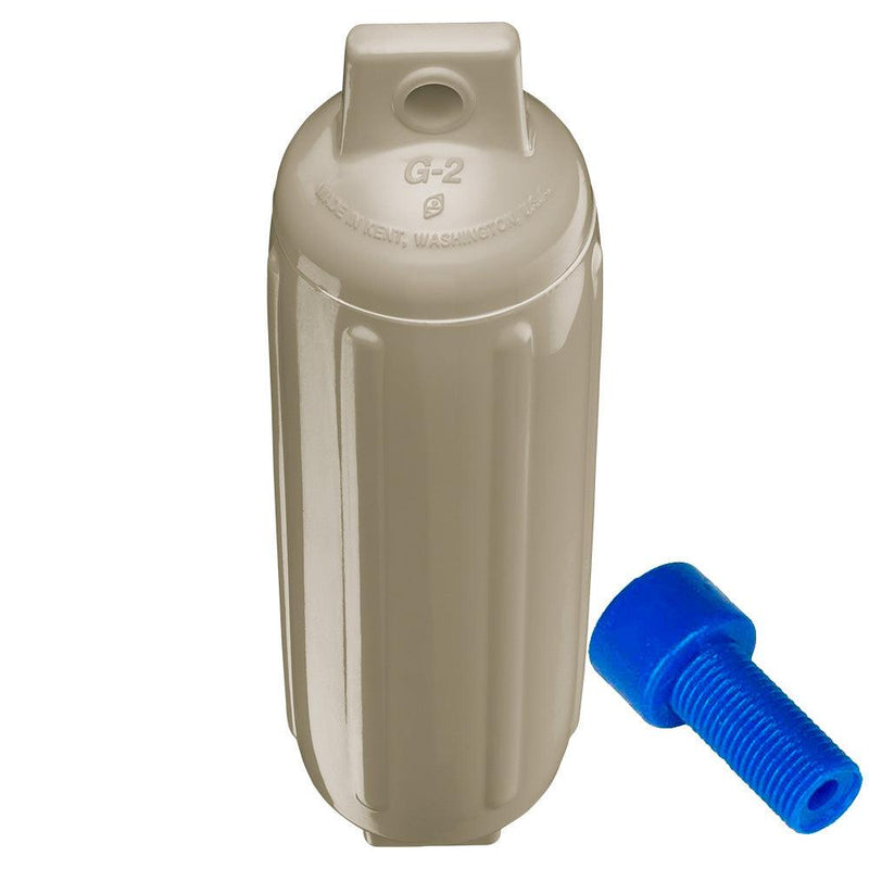 Polyform G-2 Twin Eye Fender 4.5" x 15.5" - Sand w/Adapter [G-2-SAND] - Wholesaler Elite LLC