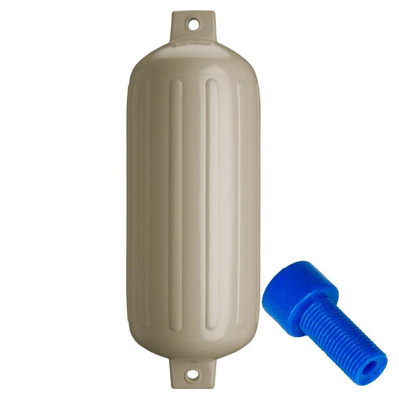Polyform G-6 Twin Eye Fender 11" x 30" - Sand w/Adapter [G-6-SAND] - Wholesaler Elite LLC