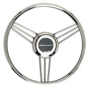 Uflex V27 13.8" Steering Wheel - Stainless Steel Grip Spokes [V27] - Wholesaler Elite LLC