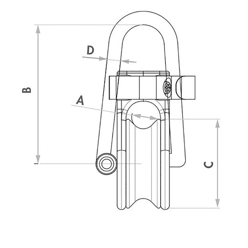 Wichard Soft Snatch Block - 16mm Rope Size [36030] - Wholesaler Elite LLC