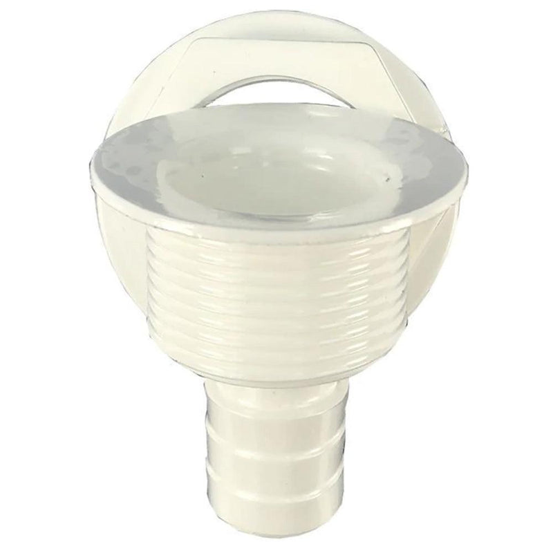 T-H Marine Straight Barbed All-Purpose Drain - White [APD-2-DP] - Wholesaler Elite LLC