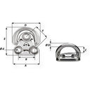 Wichard Folding Pad Eye - Diameter 5/16" [06605] - Wholesaler Elite LLC