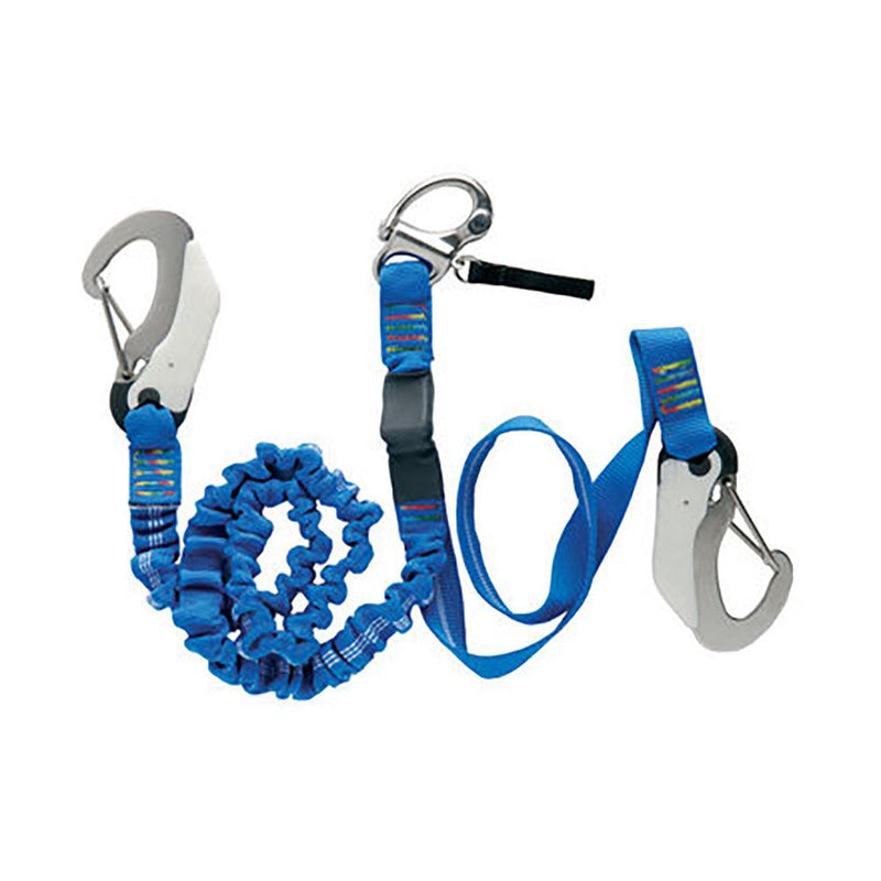 Wichard Double Releasable Elastic Tether Fixed Line w/3 Hooks [07008] - Wholesaler Elite LLC