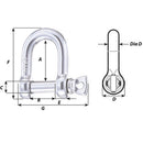 Wichard HR D Shackle - Diameter 25/64" [11205] - Wholesaler Elite LLC