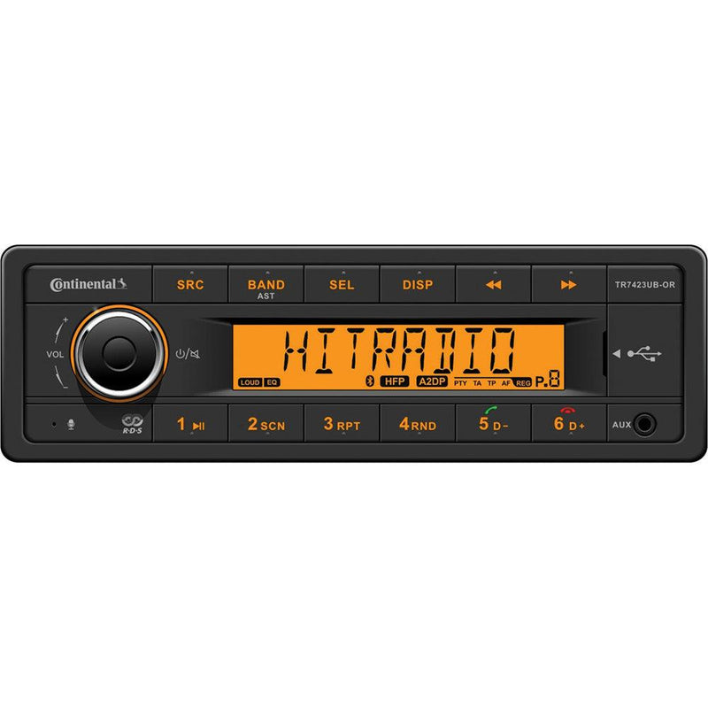 Continental Stereo w/AM/FM/BT/USB - 24V [TR7423UB-OR] - Wholesaler Elite LLC