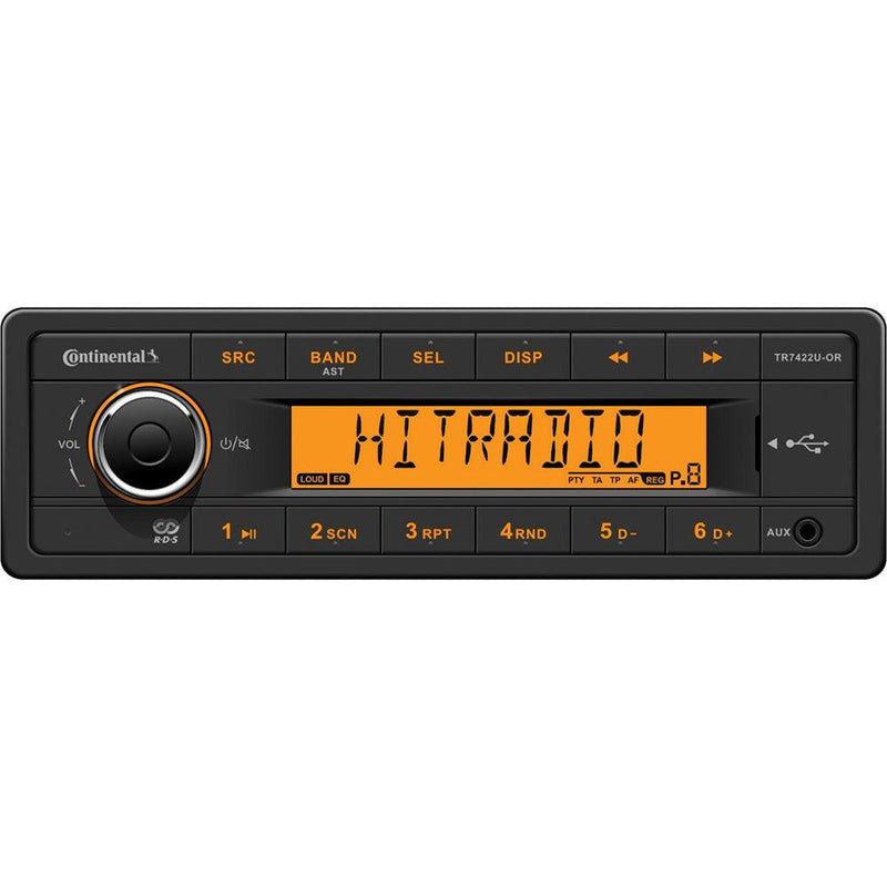 Continental Stereo w/AM/FM/USB - 24V [TRD7422U-OR] - Wholesaler Elite LLC