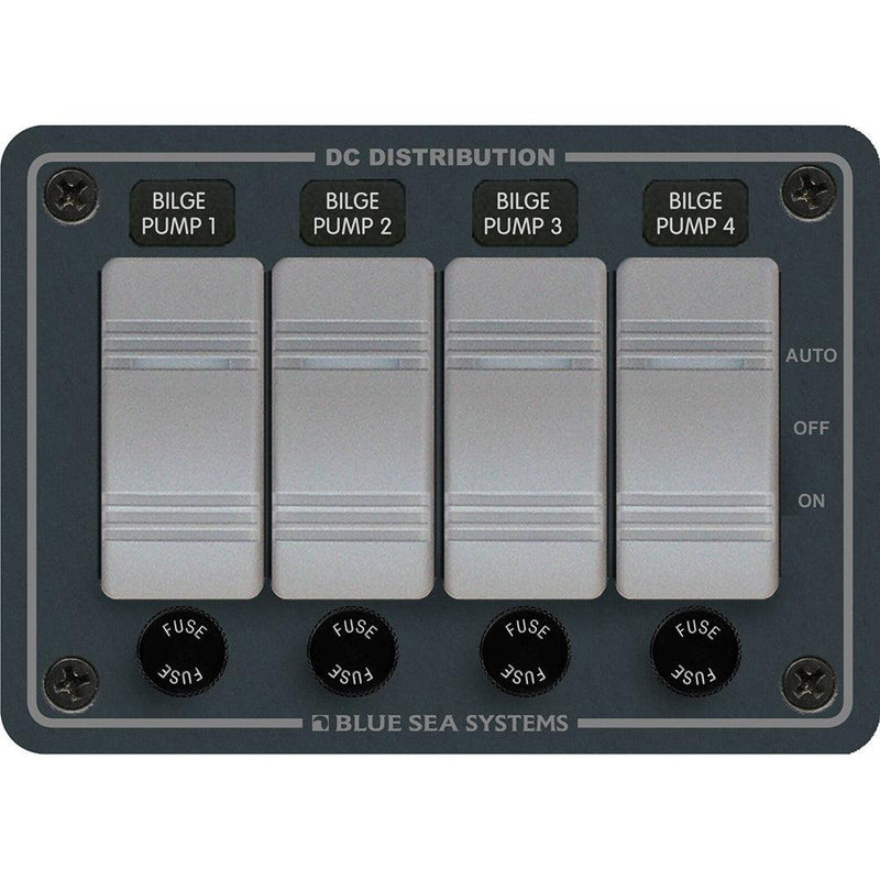 Blue Sea 8666 Contura 4 Bilge Pump Control Panel [8666] - Wholesaler Elite LLC