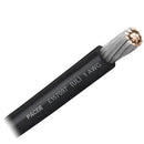 Pacer black 1 AWG marine battery cable sold by the foot