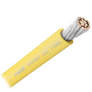 Pacer yellow 1 AWG marine battery cable sold by the foot