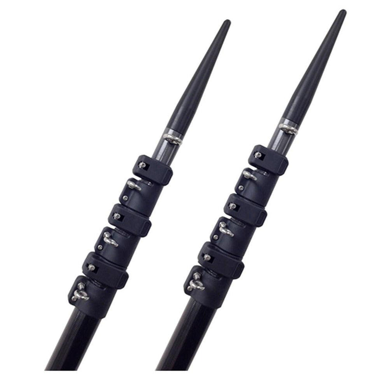 Lees Tackle 16 Telescoping Carbon Fiber Outrigger Poles Sleeved f/TACO Bases [CT3916-9002] - Wholesaler Elite LLC
