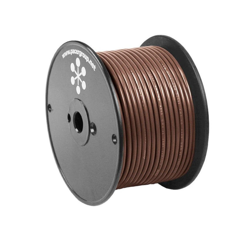 Pacer Brown 10 AWG Primary Wire - 100 [WUL10BR-100] - Wholesaler Elite LLC