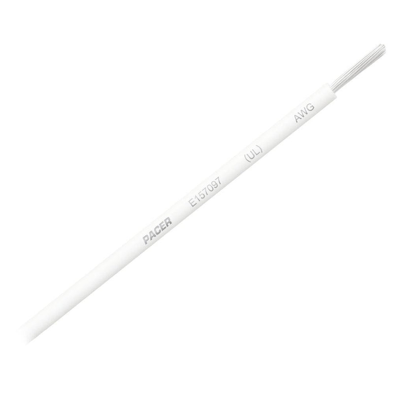 Pacer White 8 AWG Primary Wire - 25 [WUL8WH-25] - Wholesaler Elite LLC