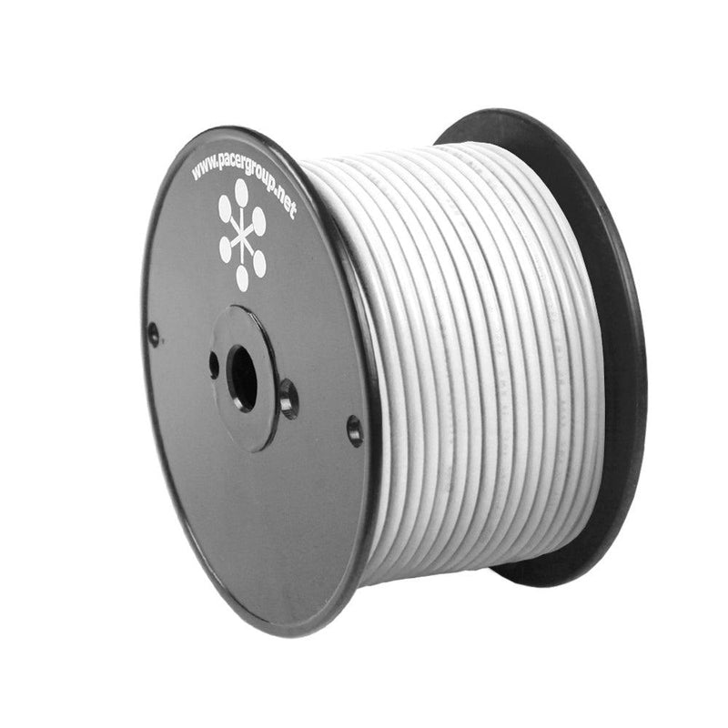 Pacer White 8 AWG Primary Wire - 100 [WUL8WH-100] - Wholesaler Elite LLC