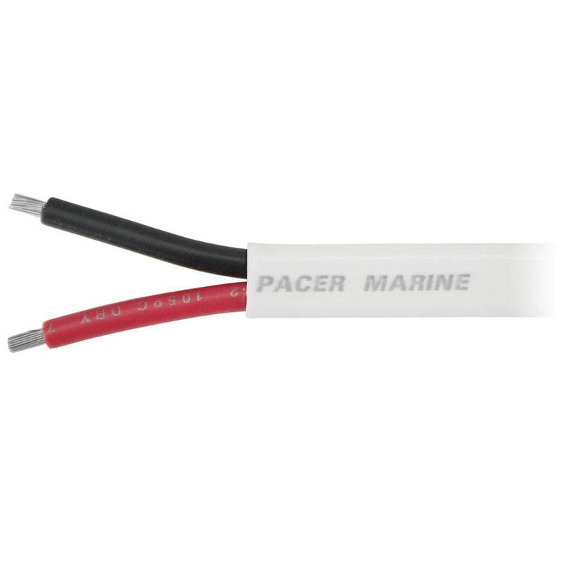 Pacer 8/2 AWG Duplex Cable - Red/Black - Sold By The Foot [W8/2DC-FT] - Wholesaler Elite LLC