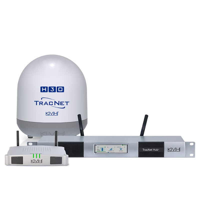 KVH TracNet H30 Ku-Band Antenna w/TracNet Hub [01-0432-11] - Wholesaler Elite LLC