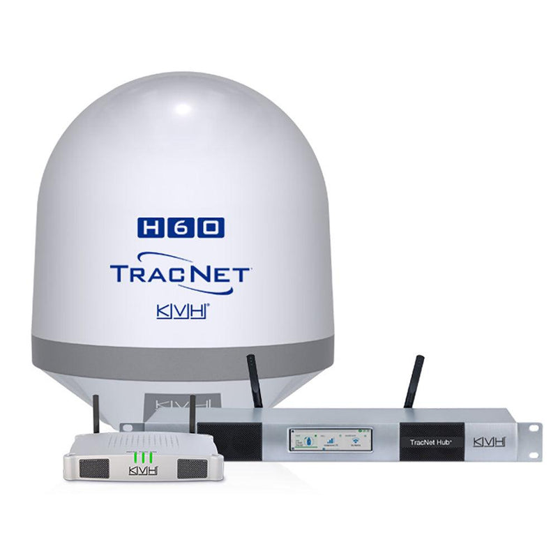KVH TracNet H60 Ku-Band Antenna w/TracNet Hub [01-0436-11] - Wholesaler Elite LLC