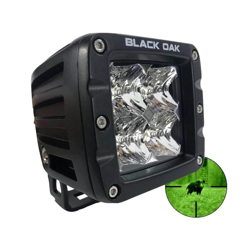 Black Oak Pro Series Infrared 2" 850nm Flood Pod Light - Black [2IR-POD850] - Wholesaler Elite LLC