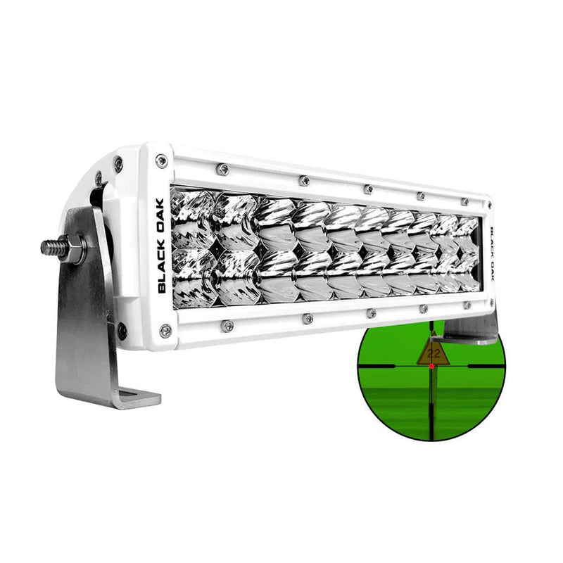 Black Oak Pro Series Double Row Combo Infrared 10" 850nm Light Bar - White [10MIR-850] - Wholesaler Elite LLC