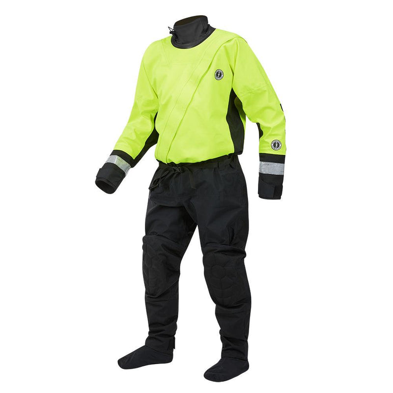 Mustang MSD576 Water Rescue Dry Suit - Fluorescent Yellow Green-Black - Medium [MSD57602-251-M-101] - Wholesaler Elite LLC