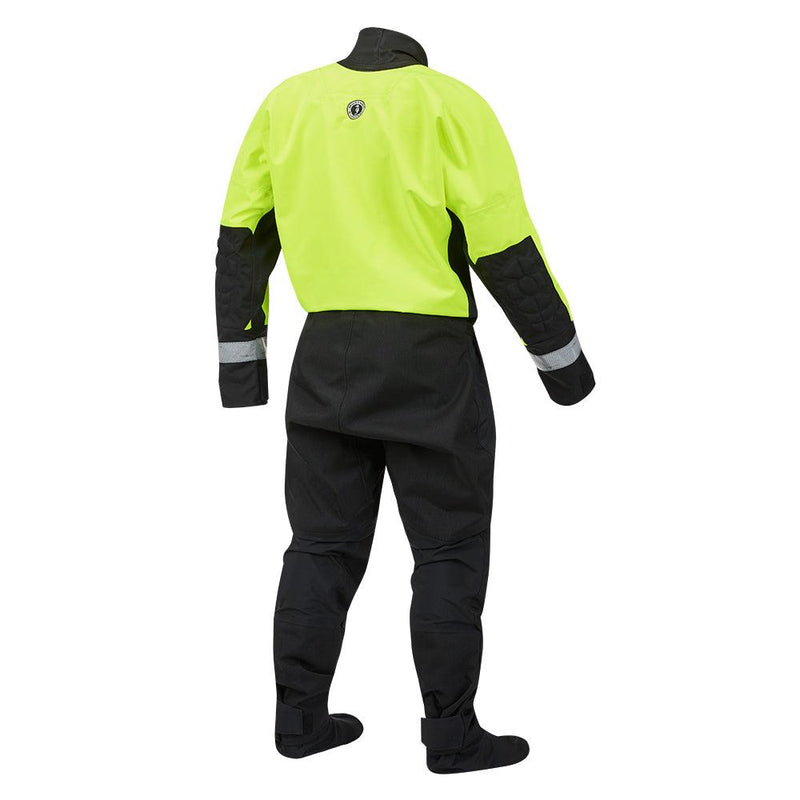 Mustang MSD576 Water Rescue Dry Suit - Fluorescent Yellow Green-Black - Medium [MSD57602-251-M-101] - Wholesaler Elite LLC