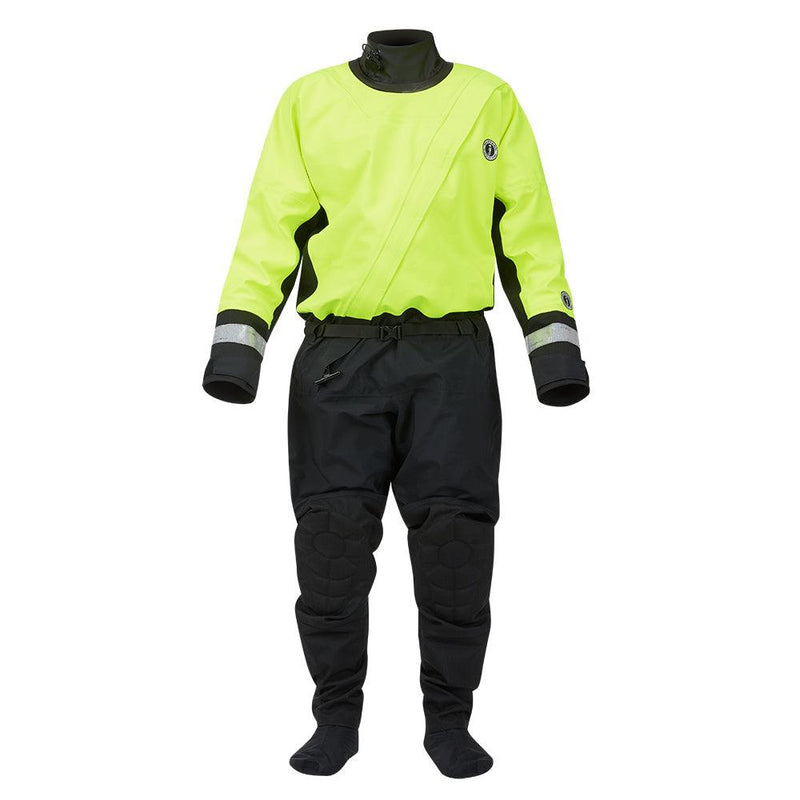 Mustang MSD576 Water Rescue Dry Suit - Fluorescent Yellow Green-Black - XXL [MSD57602-251-XXL-101] - Wholesaler Elite LLC