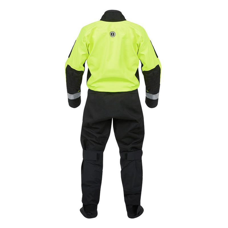 Mustang Sentinel Series Water Rescue Dry Suit - Fluorescent Yellow Green-Black - XS Long [MSD62403-251-XSL-101] - Wholesaler Elite LLC