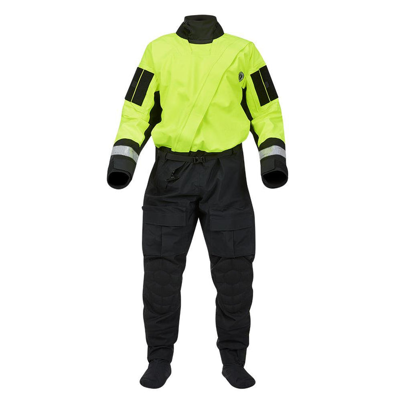 Mustang Sentinel Series Water Rescue Dry Suit - Fluorescent Yellow Green-Black - Small Regular [MSD62403-251-SR-101] - Wholesaler Elite LLC