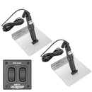 Lectrotab XKA Stainless Steel Trim Tab Kit w/Rocker Switch - 12 x 12 [XKAF12X12] - Wholesaler Elite LLC