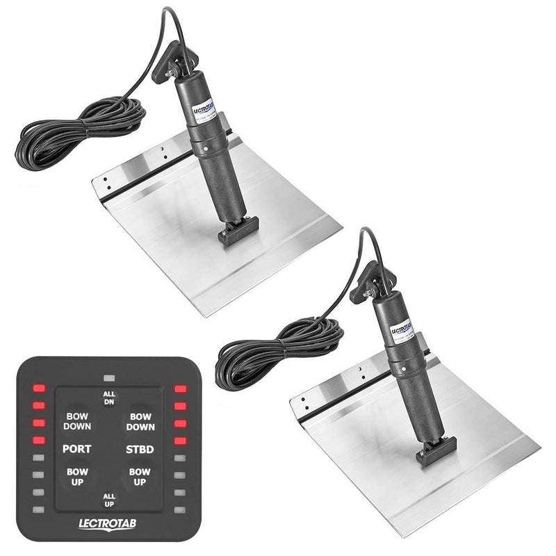 Lectrotab XKA Aluminum Alloy Trim Tab Kit w/One-Touch Control - 12 x 24 [XKASL12X24A] - Wholesaler Elite LLC