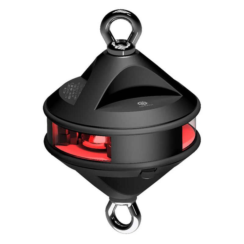 Lopolight Series 200-014 - Hoist Light - 2NM - Red - Black Housing [200-014G2-H1C-B] - Wholesaler Elite LLC