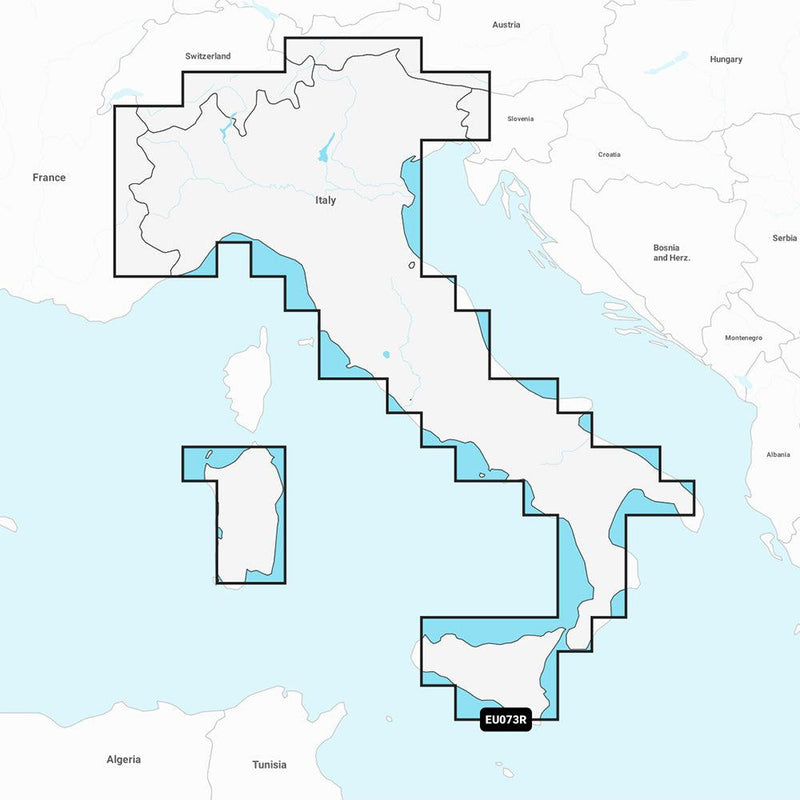 Garmin Navionics Vision+ NVEU073R - Italy, Lakes Rivers - Marine Chart [010-C1268-00] - Wholesaler Elite LLC