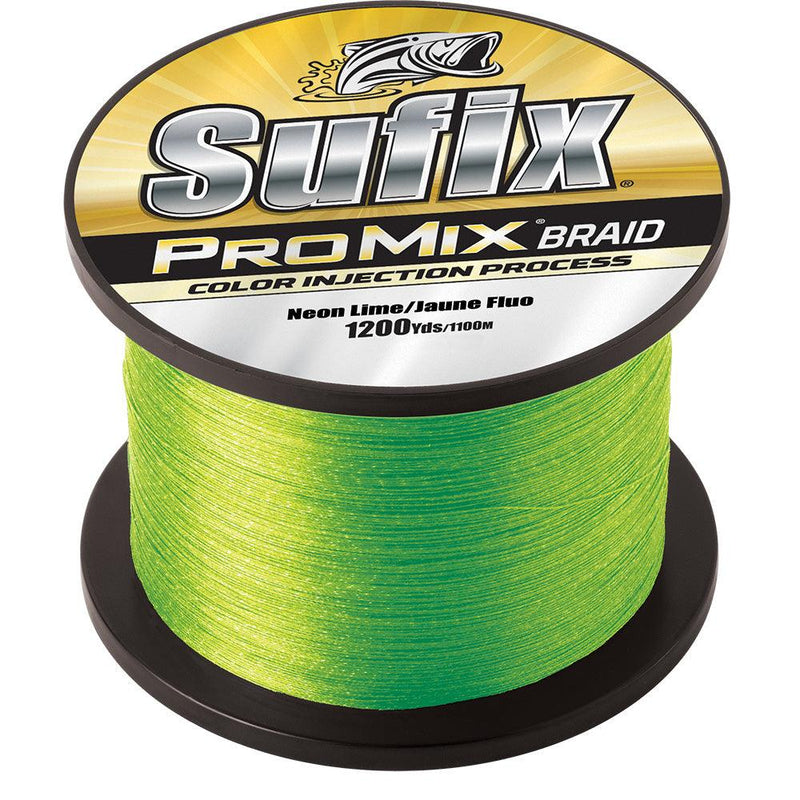 Sufix ProMix Braid - 15lb - Neon Lime - 1200 yds [630-315L] - Wholesaler Elite LLC