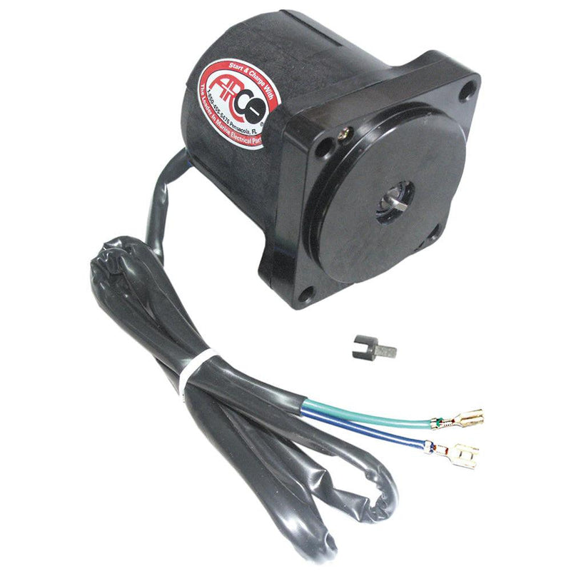 ARCO Marine Replacement Johnson/Evinrude Tilt Trim Motor - 2-Wire, 4 Bolt, Flat Blade Shaft [6241] - Wholesaler Elite LLC