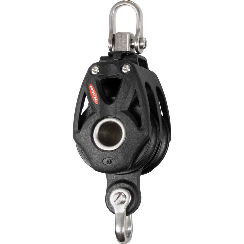 Ronstan Series 40 Orbit BB Double Block w/Becket Swivel Shackle [RF48210] - Wholesaler Elite LLC