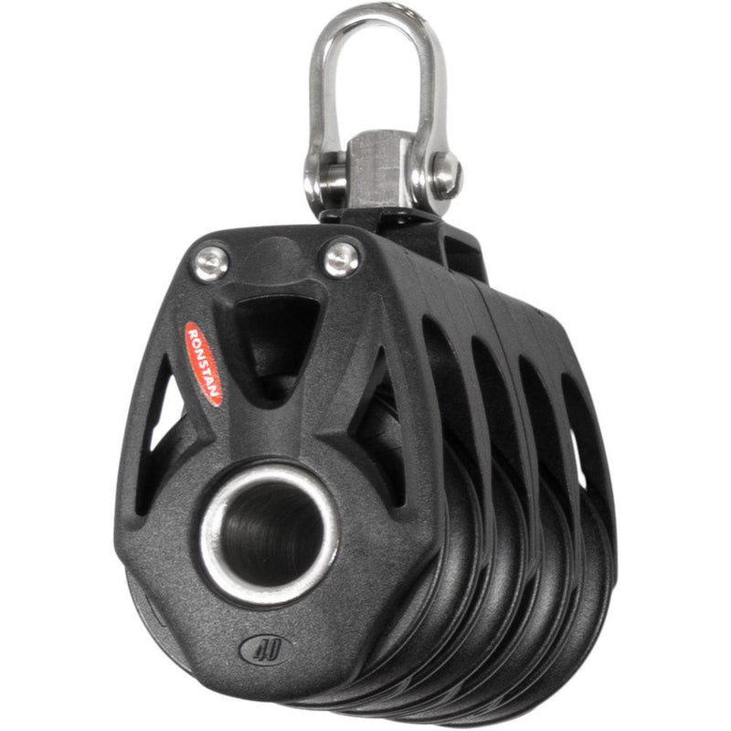 Ronstan Series 40 Orbit BB Quad Block w/Swivel Shackle [RF48400] - Wholesaler Elite LLC