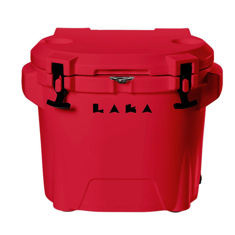 LAKA Coolers 30 Qt Cooler w/Telescoping Handle Wheels - Red [1089] - Wholesaler Elite LLC
