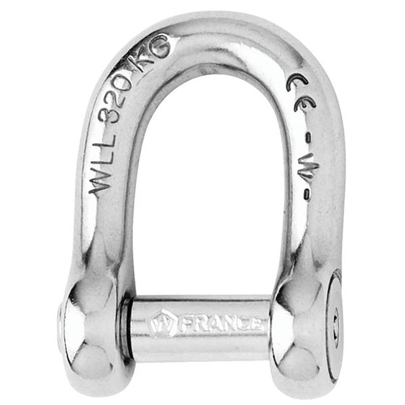 Wichard Self-Locking Allen Head Pin D Shackle - 12mm Diameter - 15/32" [01306] - Wholesaler Elite LLC