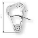 Wichard Automatic Mooring Hook - 170mm Length - 6-11/16" [02329] - Wholesaler Elite LLC
