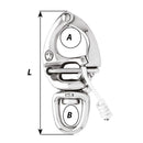 Wichard HR Quick Release Snap Shackle With Swivel Eye - 80mm Length - 3-5/32" [02674] - Wholesaler Elite LLC