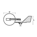 Tecnoseal Zinc Yamaha Trim Tab Anode f/150 - 225 HP Motors [01143] - Wholesaler Elite LLC