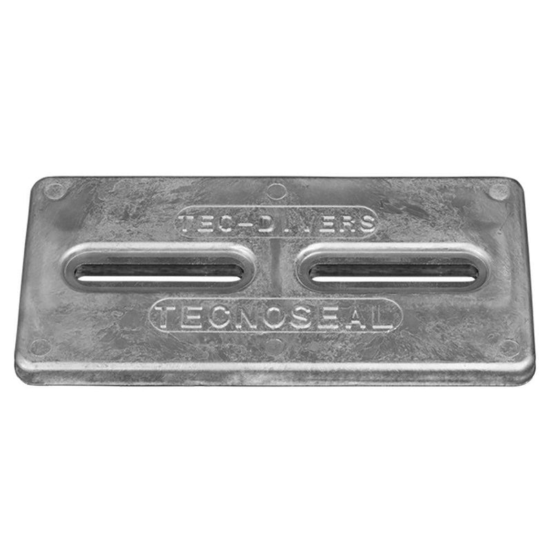 Tecnoseal Rectangular Zinc Plate Anode w/Inserts - 12" x 6" x 1" [TEC-DIVERSD] - Wholesaler Elite LLC