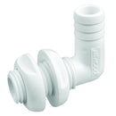 Attwood White Plastic 90 Degree Thru-Hull Connector - 3/4" Inner Diameter [3877-3] - Wholesaler Elite LLC
