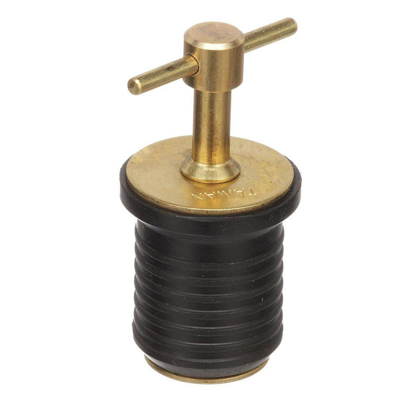 Attwood T-Handle Brass Drain Plug - 1" Diameter [7526A7] - Wholesaler Elite LLC