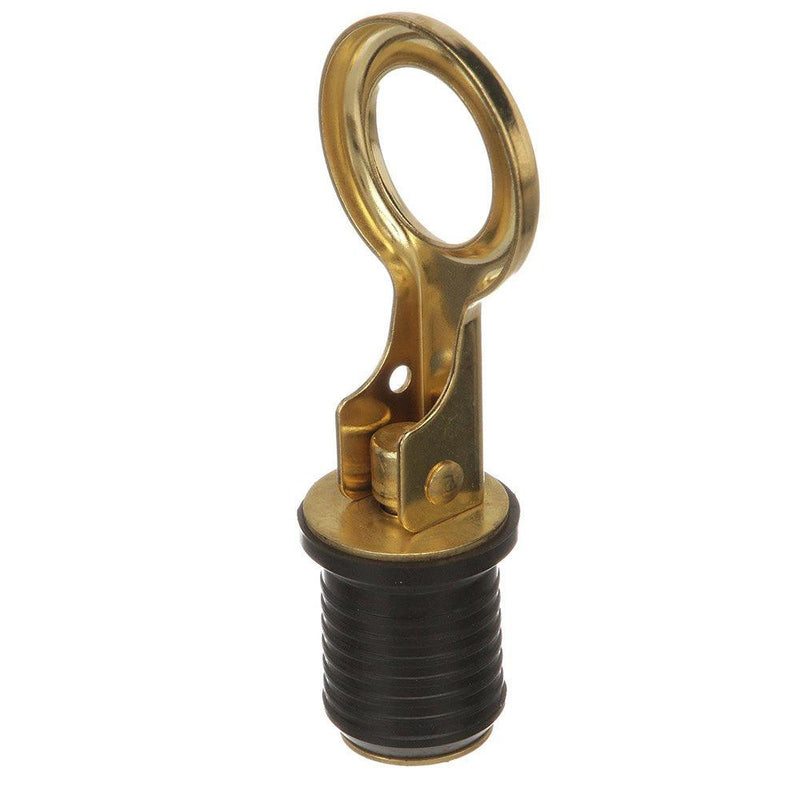 Attwood Snap-Handle Brass Drain Plug - 1" Diameter [7524A7] - Wholesaler Elite LLC