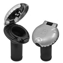 Attwood Deck Fill f/Carbon Canister System - Angled Body Scalloped Chrome Cap [99DFCCAZ1S] - Wholesaler Elite LLC