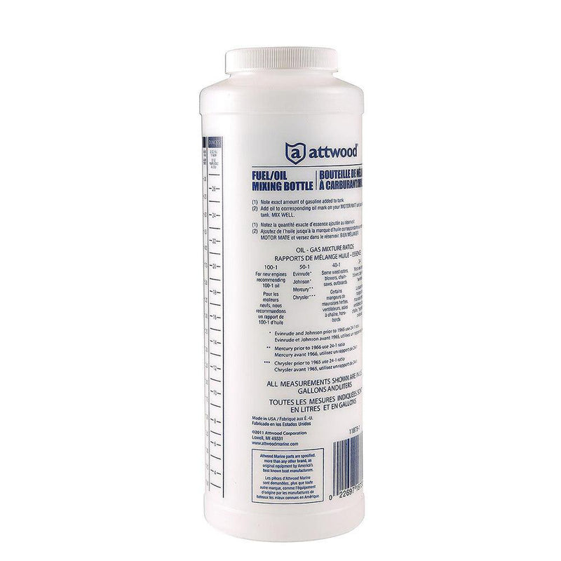 Attwood Fuel Oil Mixing Bottle 11873-1 