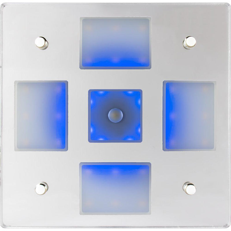 Sea-Dog Square LED Mirror Light w/On/Off Dimmer - White Blue [401840-3] - Wholesaler Elite LLC