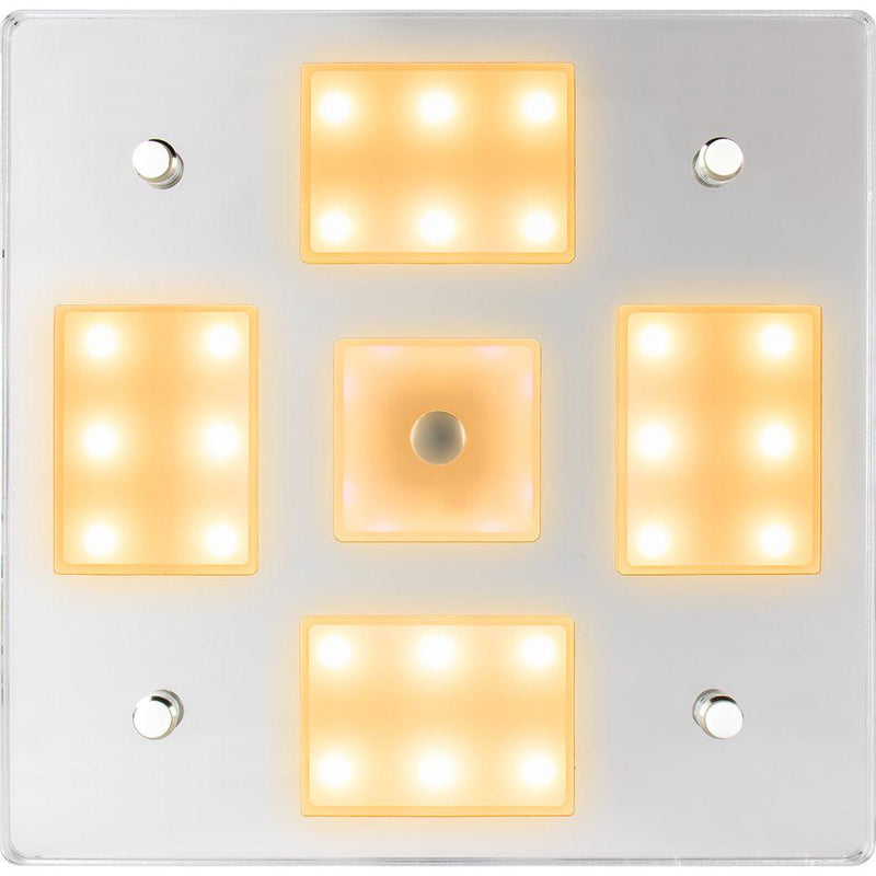 Sea-Dog Square LED Mirror Light w/On/Off Dimmer - White Blue [401840-3] - Wholesaler Elite LLC